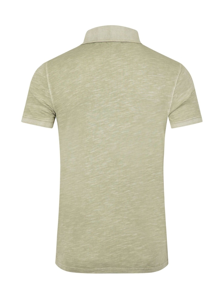 Weird Fish Green Indy Slub Polo Shirt - Image 7 of 7