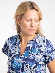 Weird Fish Blue Suffolks Printed Jersey Dress - Image 3 of 6