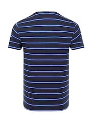 Μπλε - Weird Fish Finn Striped Branded T-Shirt - Εικόνα 6 από 6
