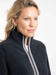 Weird Fish Blue Lucille Lightweight Full Zip Borg Fleece - Image 4 of 8