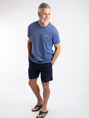 أزرق مائي - تيشرت قطن بشعار Fished من Weird Fish - صورة 3 من 6