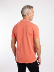 Weird Fish Coral Indy Slub Polo Shirt - Image 3 of 8