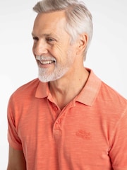 Weird Fish Coral Indy Slub Polo Shirt - Image 5 of 8