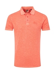 Weird Fish Coral Indy Slub Polo Shirt - Image 7 of 8