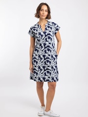 ネイビー - Weird Fish Suffolks Printed Jersey Dress - 画像 3 / 7