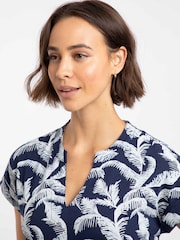 ネイビー - Weird Fish Suffolks Printed Jersey Dress - 画像 4 / 7