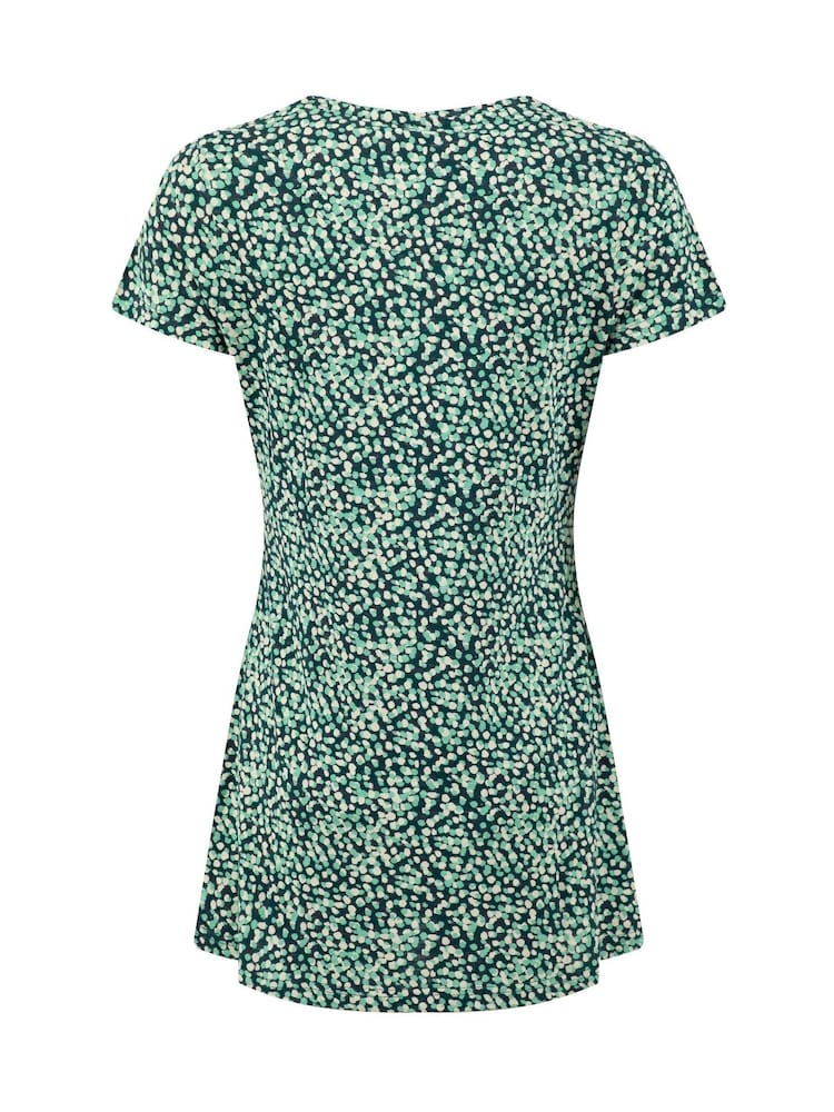 أزرق - Weird Fish Sidra Printed Jersey Slub Tunic - Image 7 of 7