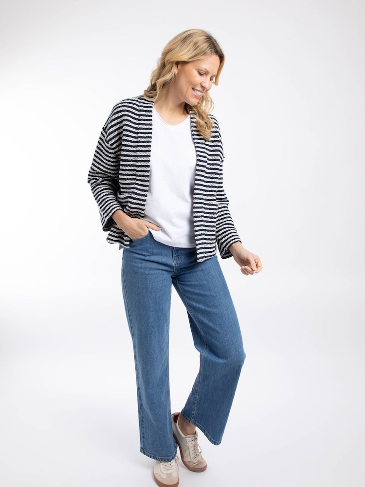 Weird Fish Arlow Striped Macaroni Kimono Cardigan - Immagine 1 di 6