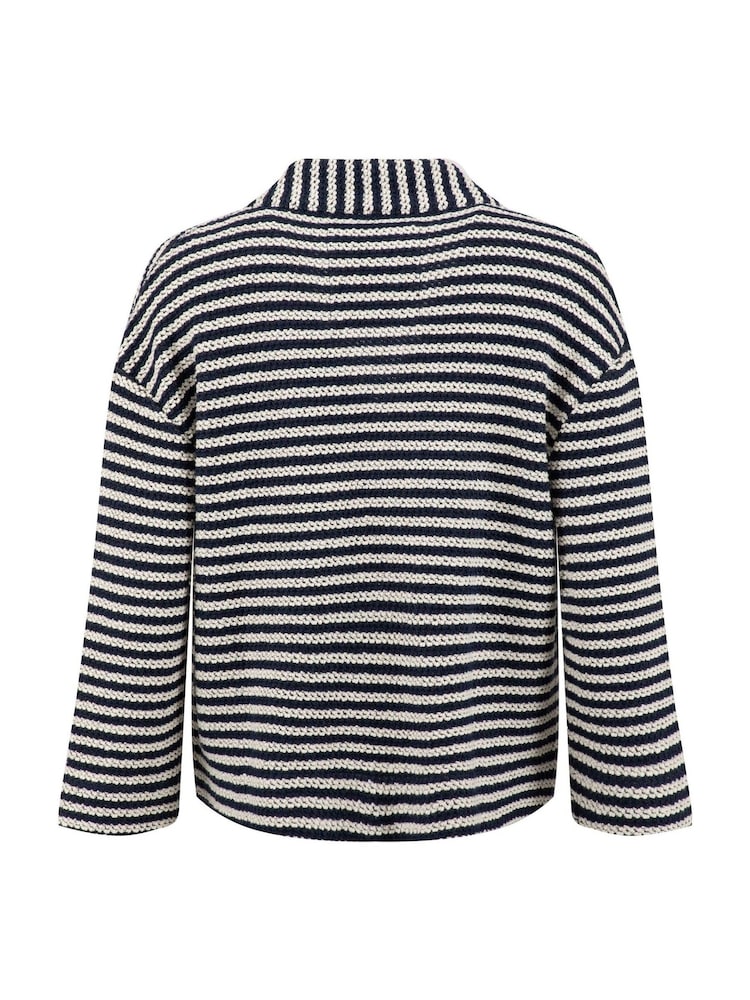 Weird Fish Arlow Striped Macaroni Kimono Cardigan - Immagine 6 di 6