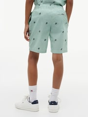 Tommy Hilfiger Green Ithaca Stripe Logo Embroidery Relaxed Shorts - Image 2 of 5