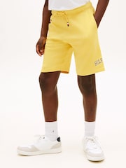 Tommy Hilfiger Yellow Terry Wide Leg Sweat Shorts - Image 1 of 4