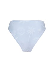 Chelsea Peers Blue Jacquard Coastal High Waist Bikini Bottoms - Image 6 of 6