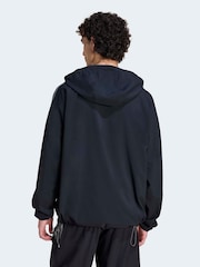 adidas Originals Black Striped Regular Windrunner Jacket - Image 2 of 6