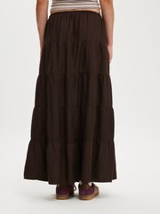 Cotton On Brown Haven Multi Tiered Maxi Skirt - Image 2 of 5