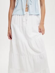 Cotton On White Haven Multi Tiered Maxi Skirt - Image 2 of 4