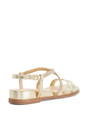Dune London Leather Wide Fit Lexia Flat Sandals - صورة 3 من 5
