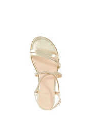 Dune London Leather Wide Fit Lexia Flat Sandals - صورة 4 من 5