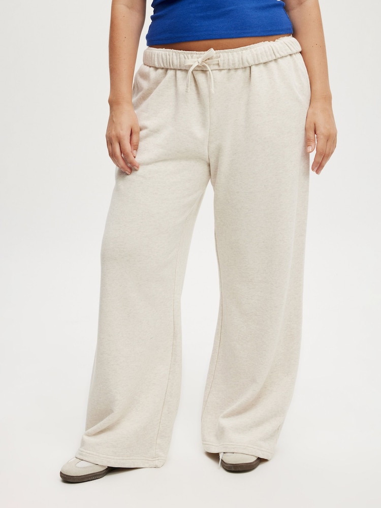 لون طبيعي - Cotton On Wide Leg Sweatpants - Image 1 of 5