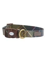 Barbour® Navy Tartan Printed Dog Collar - Image 1 of 3