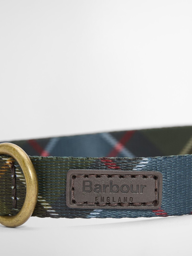 Barbour® Navy Tartan Printed Dog Collar - Image 3 of 3 Barbour® Navy Tartan Printed Dog Collar - Image 3 of 3