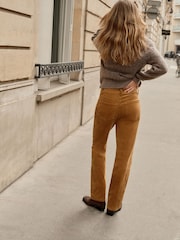 BHOEM Caramel Brown Corduroy 5-Pocket Straight Trousers - Image 4 of 5