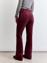 Stretch Corduroy Patch Pockets Flare Trousers - 圖片 8/9