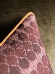Rockett St George Pink Pansy Muse Cotton Piped Cushion - Image 4 of 4