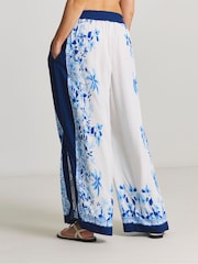 Figleaves Blue Lisbon Wide-Leg Beach Trousers - Image 3 of 4