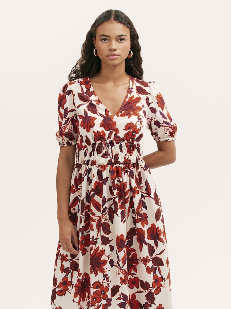 クリーム - Finery Kiara Midi Dress - 画像 2 / 4