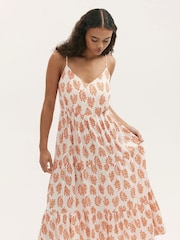 Finery Emmie gestuftes Midikleid aus Baumwolle mit Riemchen - Bild 1 von 4