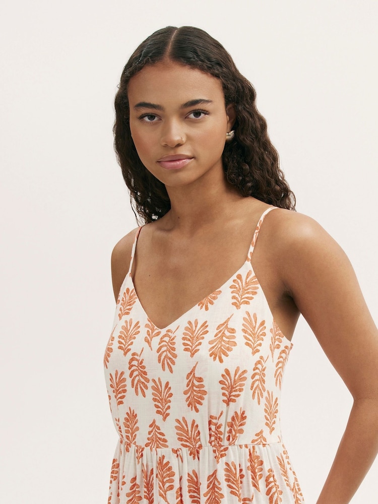 Finery Emmie gestuftes Midikleid aus Baumwolle mit Riemchen - Bild 2 von 4