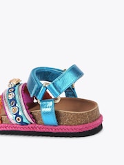 Kurt Geiger London Pink Junior Mini Kensington Espadrill Sandals - Image 3 of 4