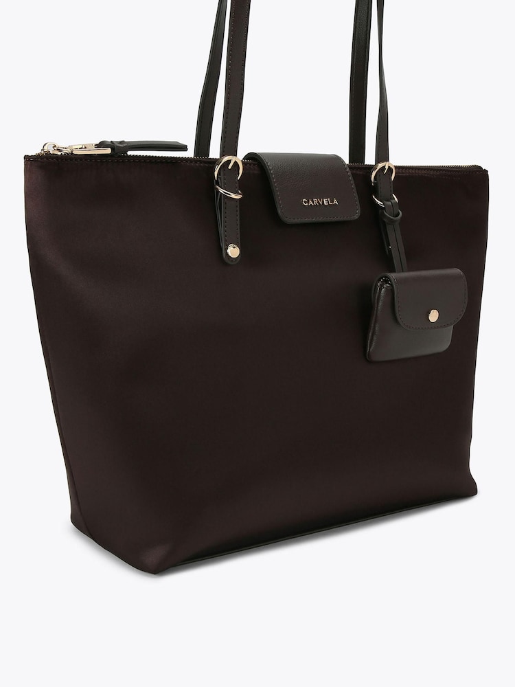 Carvela Brown Marcela Nylon Tote Bag - Image 5 of 5