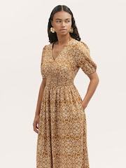 Finery Brown Kiara Midi Dress - Image 2 of 4