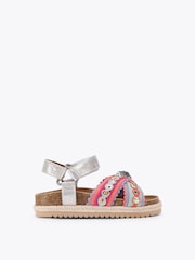Kurt Geiger London Silver Junior Mini Kensington Espadrill Sandals - Image 1 of 4