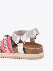 Kurt Geiger London Silver Junior Mini Kensington Espadrill Sandals - Image 3 of 4