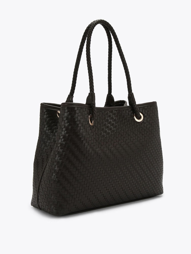 Carvela Brown Antionia Weave Tote Bag - Image 2 of 4 Carvela Brown Antionia Weave Tote Bag - Image 2 of 4