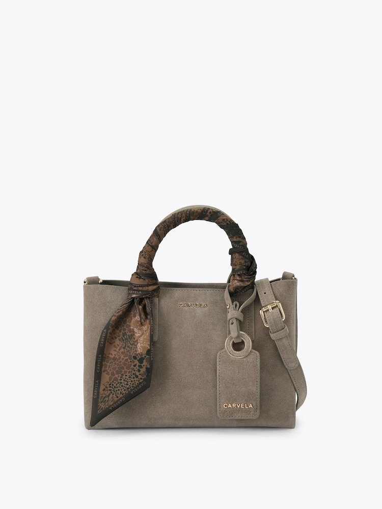 Carvela Brown Nina Mini Tote Bag - Image 1 of 4 Carvela Brown Nina Mini Tote Bag - Image 1 of 4