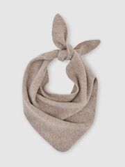 Reiss Oatmeal Karlie Wool Knitted Neck-Tie Scarf - Image 2 of 4