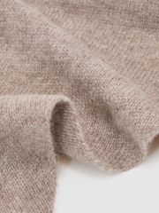 Reiss Oatmeal Karlie Wool Knitted Neck-Tie Scarf - Image 3 of 4