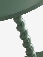 Green Twist Base Side Table - Image 2 of 4