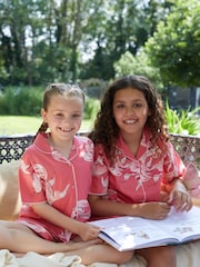 Cyberjammies Pink Koi Fish Print Shortsleeve Shorty Set - Image 1 of 4