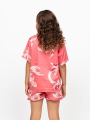Cyberjammies Pink Koi Fish Print Shortsleeve Shorty Set - Image 3 of 4