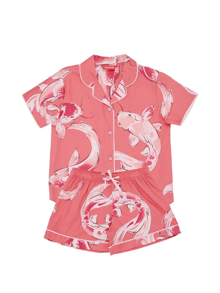 Cyberjammies Pink Koi Fish Print Shortsleeve Shorty Set - Image 4 of 4