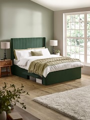 Julian Bowen Bottle Green Leila Bed - Image 1 of 9