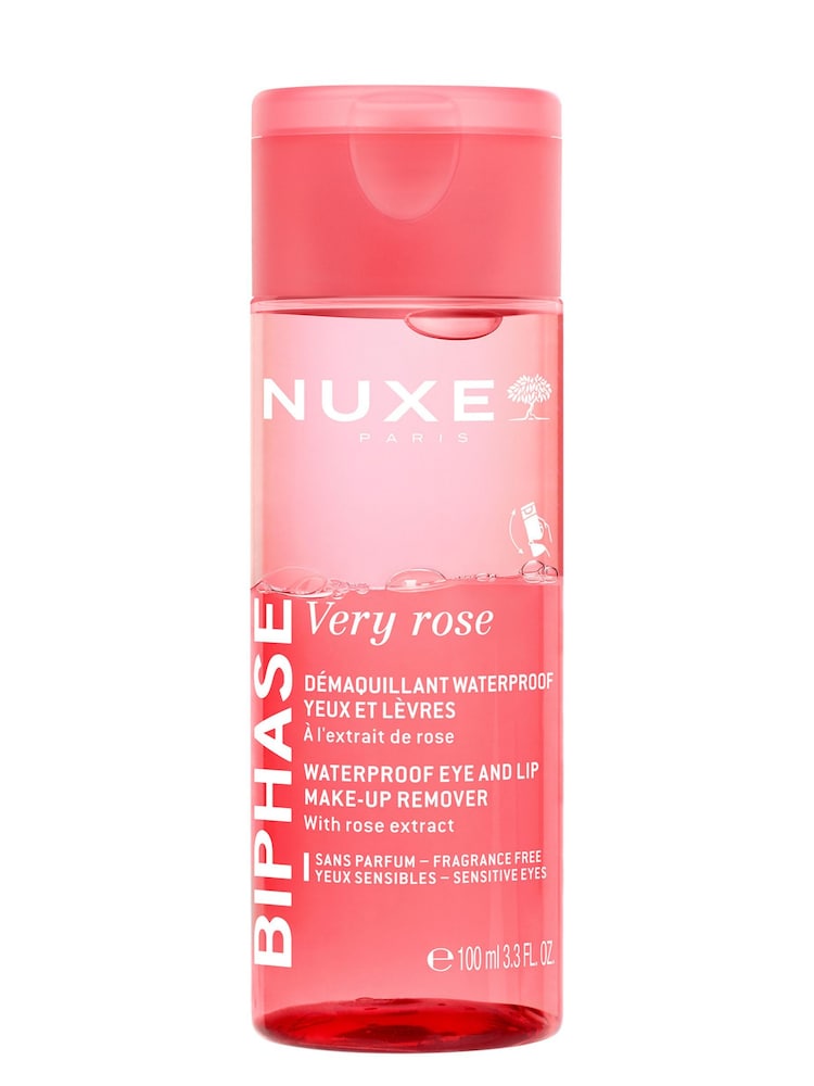Nuxe Very Rose Waterproof Eye and Lip Makeup Remover 100ml - Image 1 of 8
