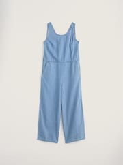 Seasalt Cornwall Blue Salt Air Jumpsuit - Image 4 of 5