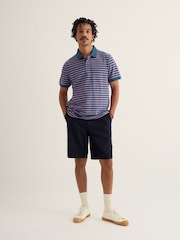 Seasalt Cornwall Balefire Stripe Polo Shirt - Image 1 of 4