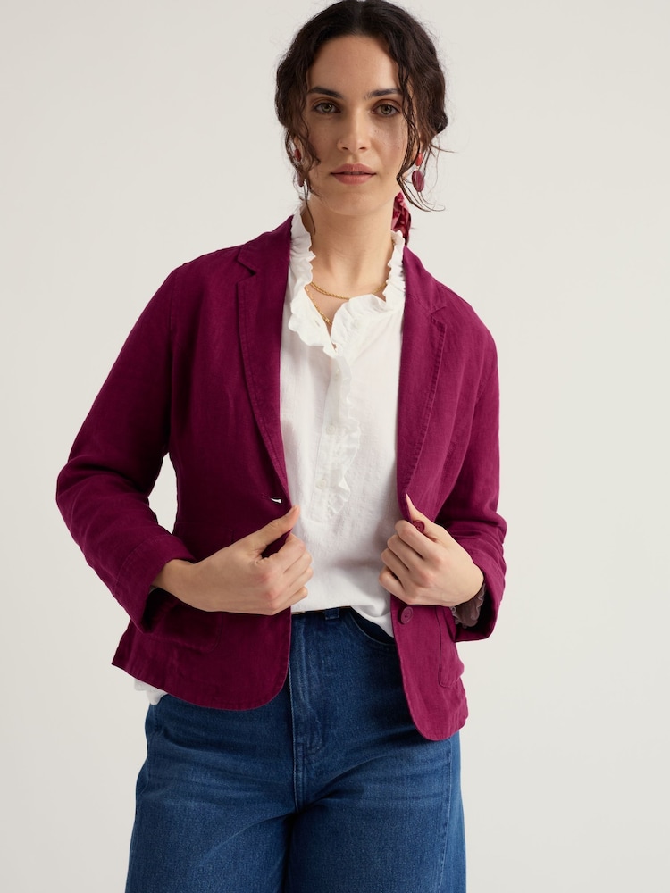 Seasalt Cornwall Pink Blinker Blazer - Image 2 of 4