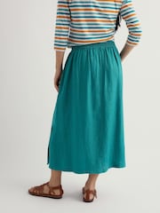 Seasalt Cornwall Blue Kaye Skirt - Image 3 of 5